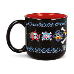 Stor: one Piece Skulls Anime - Young Adult Breakfast mug in Gift box (415ml) (537)