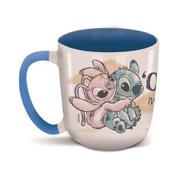 Stor: Stitch & Angel Ohana Dnls - Young Adult Ceramic Elite mug in Gift box (385ml) (94722)