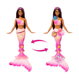 Mattel Barbie: Fantasy - Barbie Flower Magic Mermaid Brunette (Jdm73)