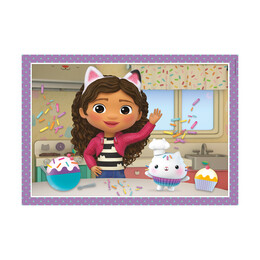 Clementoni Παιδικό Παζλ 4 in 1 Super Color DreamWorks Gabby's Dollhouse 12-16-20-24 τμχ