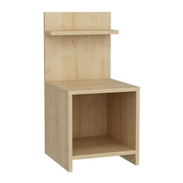 Κομοδίνο Ulman Megapap Χρώμα Sapphire oak 35x37x72εκ.