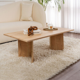 Τραπεζάκι Σαλονιού Sabin Megapap Χρώμα Sapphire oak 119x60x40εκ.