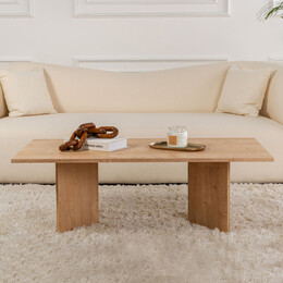 Τραπεζάκι Σαλονιού Sabin Megapap Χρώμα Sapphire oak 119x60x40εκ.