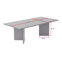 Τραπεζάκι Σαλονιού Sabin Megapap Χρώμα Μαύρο 119x60x40εκ.