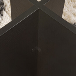 Τραπεζάκι Σαλονιού Vetrino Megapap Γυάλινο Χρώμα Μαύρο 105x65x40εκ.