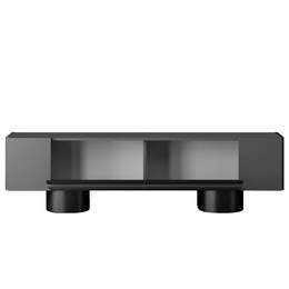 Έπιπλο Τηλεόρασης Haven Megapap Χρώμα Ανθρακί 180x30x50εκ.