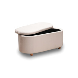 FOSTER ΣΚΑΜΠΟ VELVET BEIGE ΜΕ ΑΠΟΘ. ΧΩΡΟ 99Χ45X45εκ.