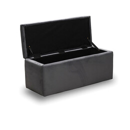 LIDO ΣΚΑΜΠΟ VELVET GREY ΜΕ ΑΠΟΘ. ΧΩΡΟ 101X41X42εκ.