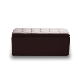 LIDO ΣΚΑΜΠΟ VELVET BROWN ΜΕ ΑΠΟΘ. ΧΩΡΟ 101X41X42εκ.