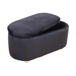 FOSTER ΣΚΑΜΠΟ VELVET BLACK ΜΕ ΑΠΟΘ. ΧΩΡΟ 99Χ45X45εκ.