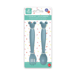 Stor: Mickey Mouse - Toddler 2 pcs pp Shaped Cutlery set   (13315)