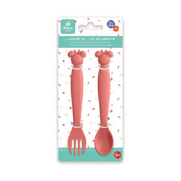 Stor:  Minnie Mouse - Toddler 2 pcs pp Shaped Cutlery set  (13325)