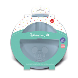 Stor: Mickey Mouse - Toddler Divided Silicone Plate  (12225)