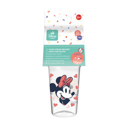 Stor: Minnie Mouse Heart Full - Toddler Flexi Straw cup  (10786)