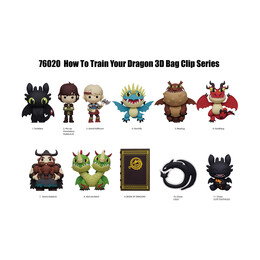 Monogram: how to Train Your Dragon (2025 Movie) (Blind Bag/random) 3d Foam bag Clips