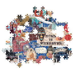 Clementoni Παζλ More is More Collection Travel & Cultures 1000 τμχ - Compact Box