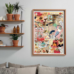 Clementoni Παζλ More is More Collection Books & Writing 1000 τμχ - Compact Box