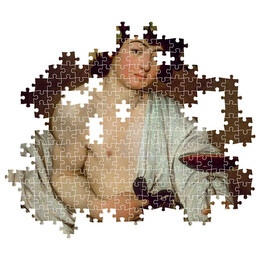 Clementoni Παζλ Museum Collection Caravaggio: Βάκχος 1000 τμχ - Compact Box