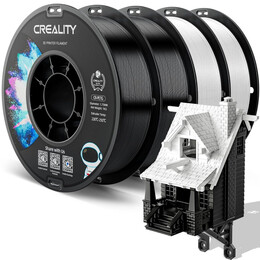 Creality cr-Petg Value Pack 4kg - 2x Black & 2x White 3d Printer Filament no Reel