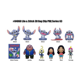 Monogram Disney:lilo & Stitch Movie 3d Foam bag Clips Figures