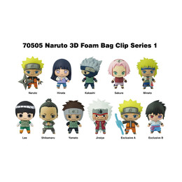 Monogram: Naruto (Blind Bag/random) 3d Foam bag Clips