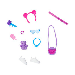 Mattel Barbie: Purple bag Bear Accessories (Hyv08)