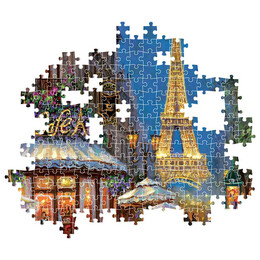 Clementoni Παζλ High Quality Collection Νύχτα στον Πύργο του Άιφελ 500 τμχ - Compact Box