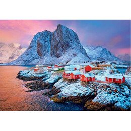 Clementoni Παζλ High Quality Collection Νορβηγικό Χωριό 500 τμχ - Compact Box
