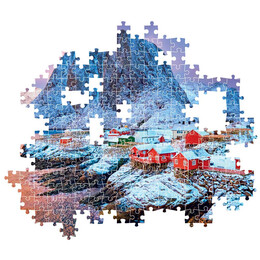 Clementoni Παζλ High Quality Collection Νορβηγικό Χωριό 500 τμχ - Compact Box