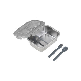 Estia Φαγητοδοχειο Ανοξειδωτο 1200ml με Κουταλι, Πιρουνι & Διαχωριστικο