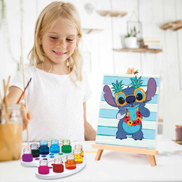 HappiHobbi Εργαστήριο Ζωγραφικής Disney Stitch Χρώματα Ακουαρέλας Για 7+ Χρονών