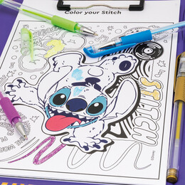 HappiHobbi Art Journal Fluo Στυλό Disney Stitch Για 9+ Χρονών