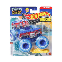 Mattel hot Wheels Monster Trucks: Shark vs. Dinos - 5 Alarm die-Cast Vehicle (Jcd88)
