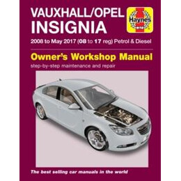 Vauxhall/opel Insignia ('08-may 17) 08 to 17 reg