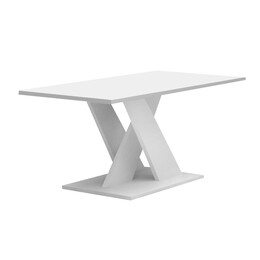 Τραπεζάκι Σαλονιού Marcello Megapap Χρώμα Λευκό 110x55x47εκ.