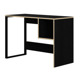 Γραφείο Εργασίας Cubo Megapap Χρώμα Black Wood 110x50x75εκ.