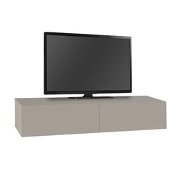 Έπιπλο Τηλεόρασης Επιτοίχιο Francy Megapap Χρώμα Sandstone 135x31,7x25εκ.