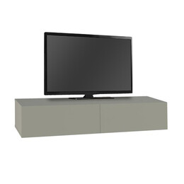 Έπιπλο Τηλεόρασης Επιτοίχιο Francy Megapap Χρώμα ash Green 135x31,7x25εκ.