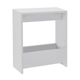 Τραπεζάκι Βοηθητικό Simpi Megapap Χρώμα Λευκό 55x20x60εκ.