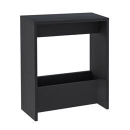 Τραπεζάκι Βοηθητικό Simpi Megapap Χρώμα Black Wood 55x20x60εκ.