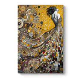 Πίνακας σε Καμβά "elegant Woman" Megapap Ψηφιακής Εκτύπωσης 50x75x3εκ.