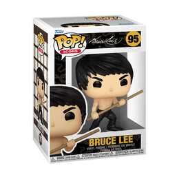 Funko Pop! Icons: Bruce lee - Bruce lee (With bo Staff) #95 Vinyl Figure