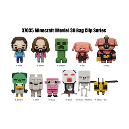 Monogram: Minecraft Movie (Blind Bag/random) 3d Foam bag Clips