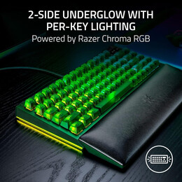 Razer Blackwidow v4 75% Phantom ed. - Mechanical - rgb - hot-Swappable - Orange Tactile Switches
