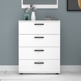 Συρταριέρα Velika Megapap Χρώμα Λευκό 73x44x96εκ.