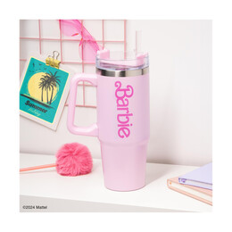 Paladone Barbie xl Multiway Travel mug With Straw (1200ml) (Pp13760br)