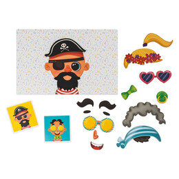 HappiHobbi Αστεία Πρόσωπα 55 Εκπαιδευτικοί Χάρτινοι Μαγνήτες Για 3+ Χρονών