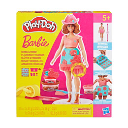 Hasbro Play-Doh: Fashion - Barbie Designer Dolls Florals and Fringe (G1360)