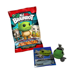 Giochi Preziosi Italian Brainrot: Skifidol Series a - Psychedelic Universe Figure Keychain Plus Card (Dip78014)