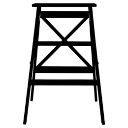 Estia Σκαλοσκαμπω Bamboo Essentials με 3 Σκαλια Μαυρο